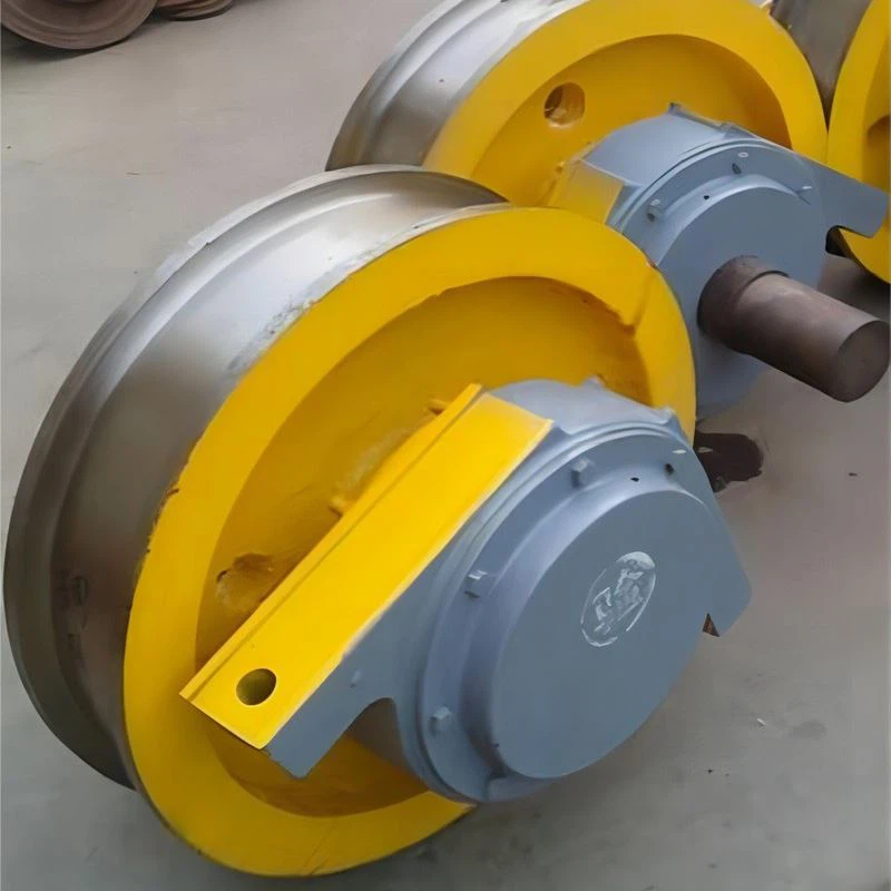 Hot Sale Zákaznické přírubové kování ocelové portálové jeřábové kolo